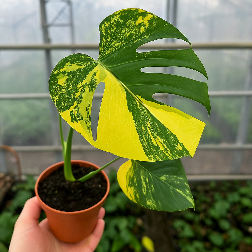 Monstera Deliciosa Aurea Variegata