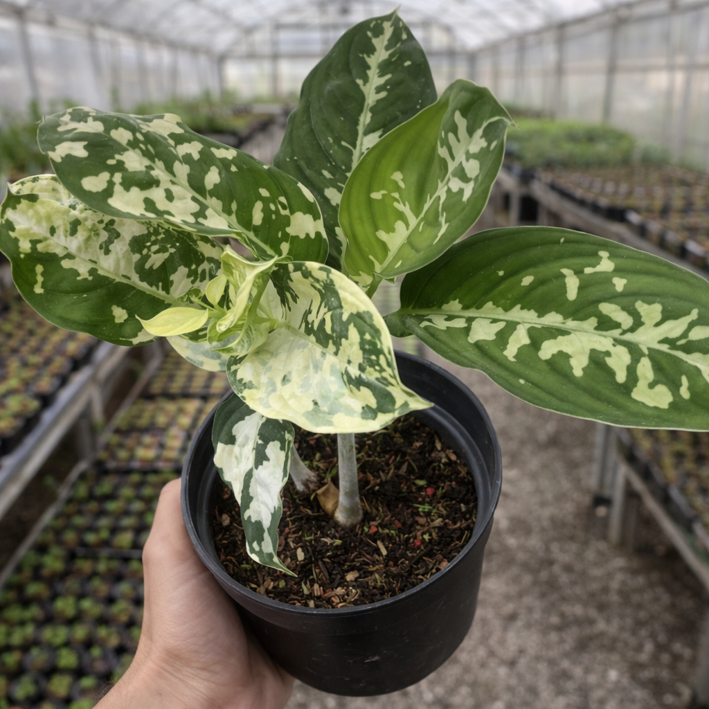Aglaonema Pictum Bicolor Variegated – AroidHouse