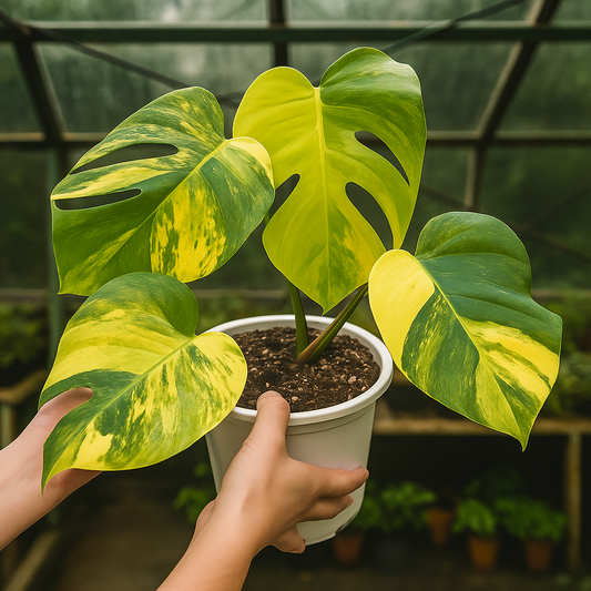 Monstera Deliciosa Aurea Variegata