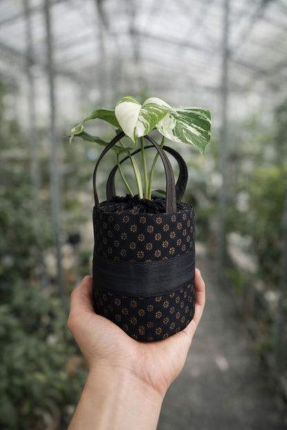 Radeva Handcrafted 2 in 1 String Hand Bag – Plant Pot Cover Batik Jambi Indonesia