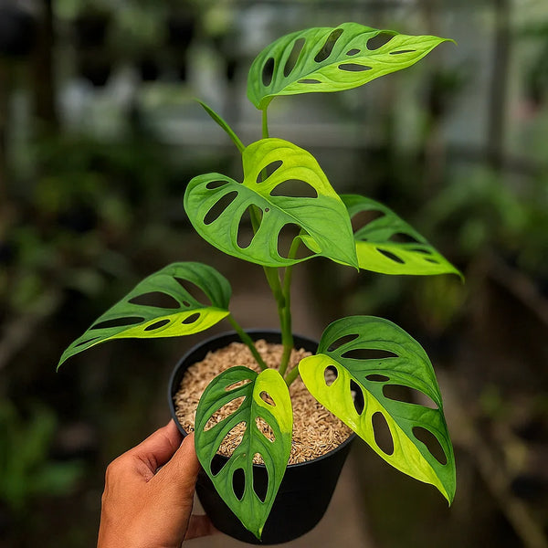 Buy Monstera Adansonii Aurea Variegata ~ Variegated Houseplant – AroidHouse